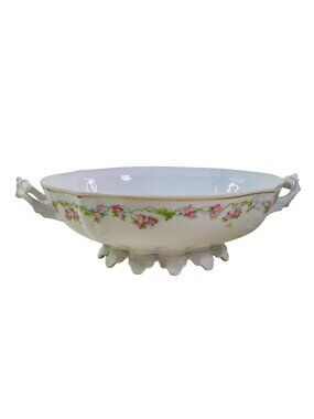 Vintage Vegetable Serving Dish Habsburg China Austria HAB95 Footed No Lid 8.5"